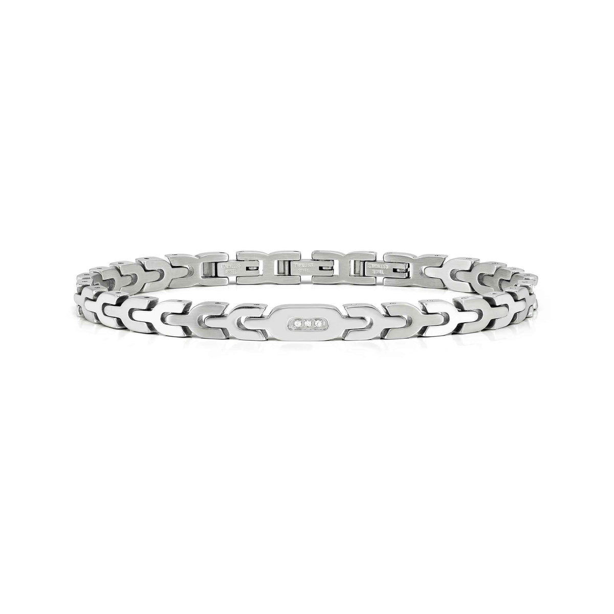Nomination Virtus Code Bracelet with Natural Diamonds