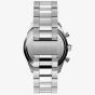 Timex Ridgefield Chronograph Stainless Steel Bracelet Watch Black Dial