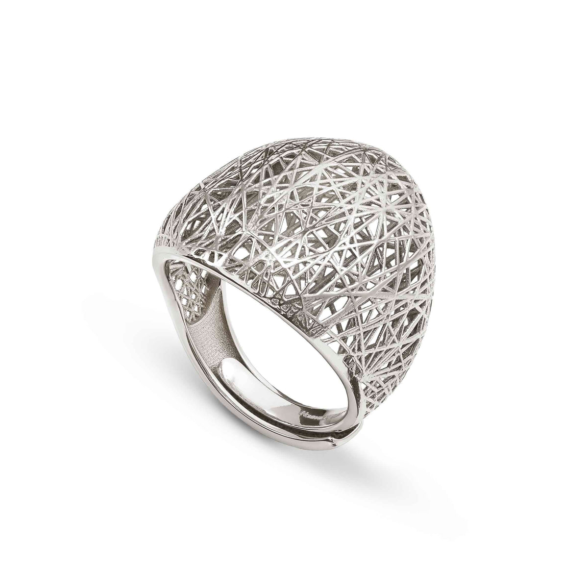 Nomination Leaf of Light Ring with Silver Decorations