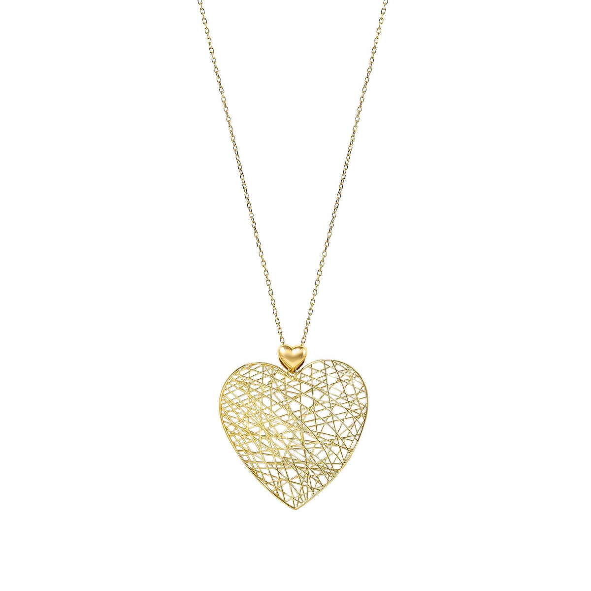 Nomination Long Leaf of Light Necklace, Filigree Heart