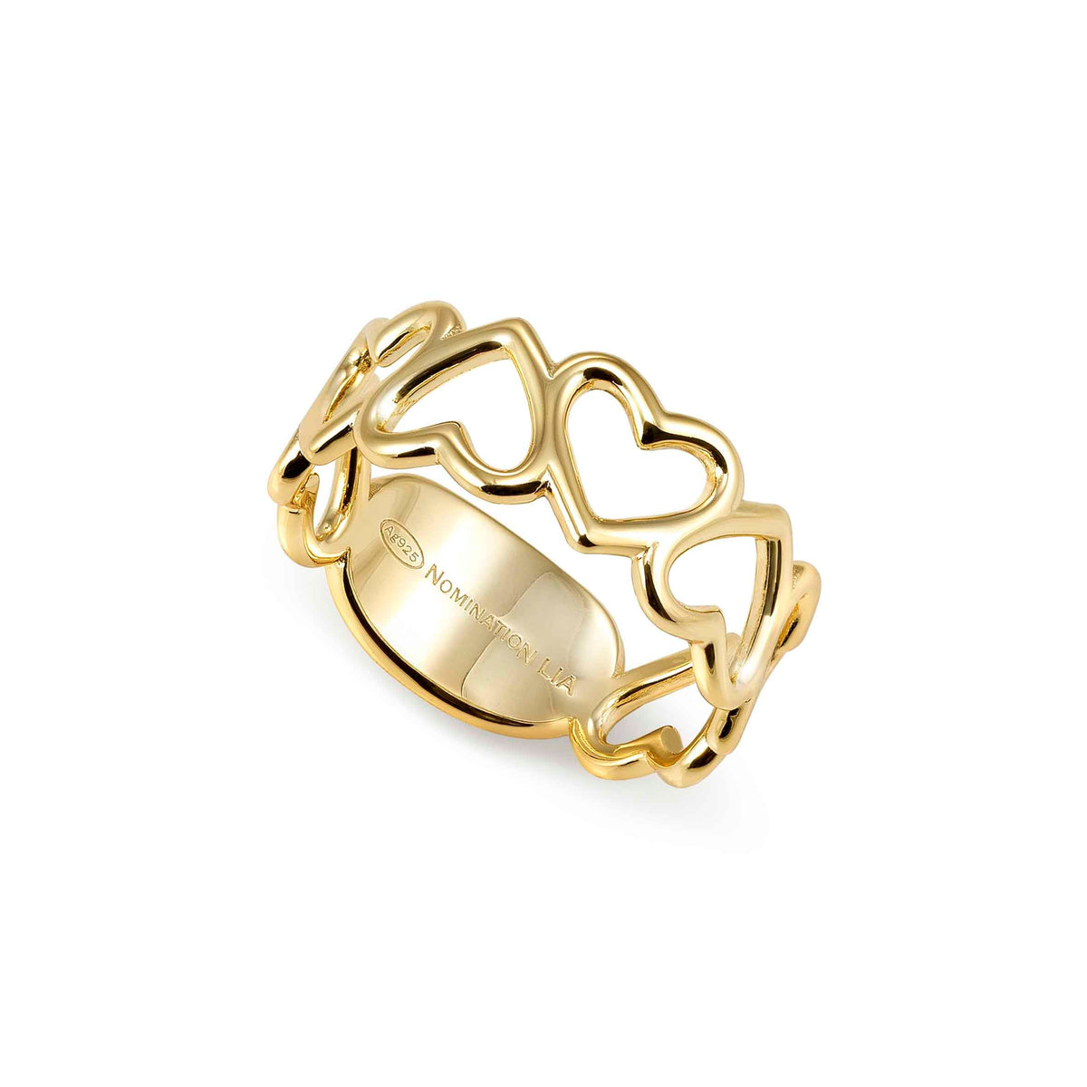 Nomination Precious Moves Band Ring, Hearts