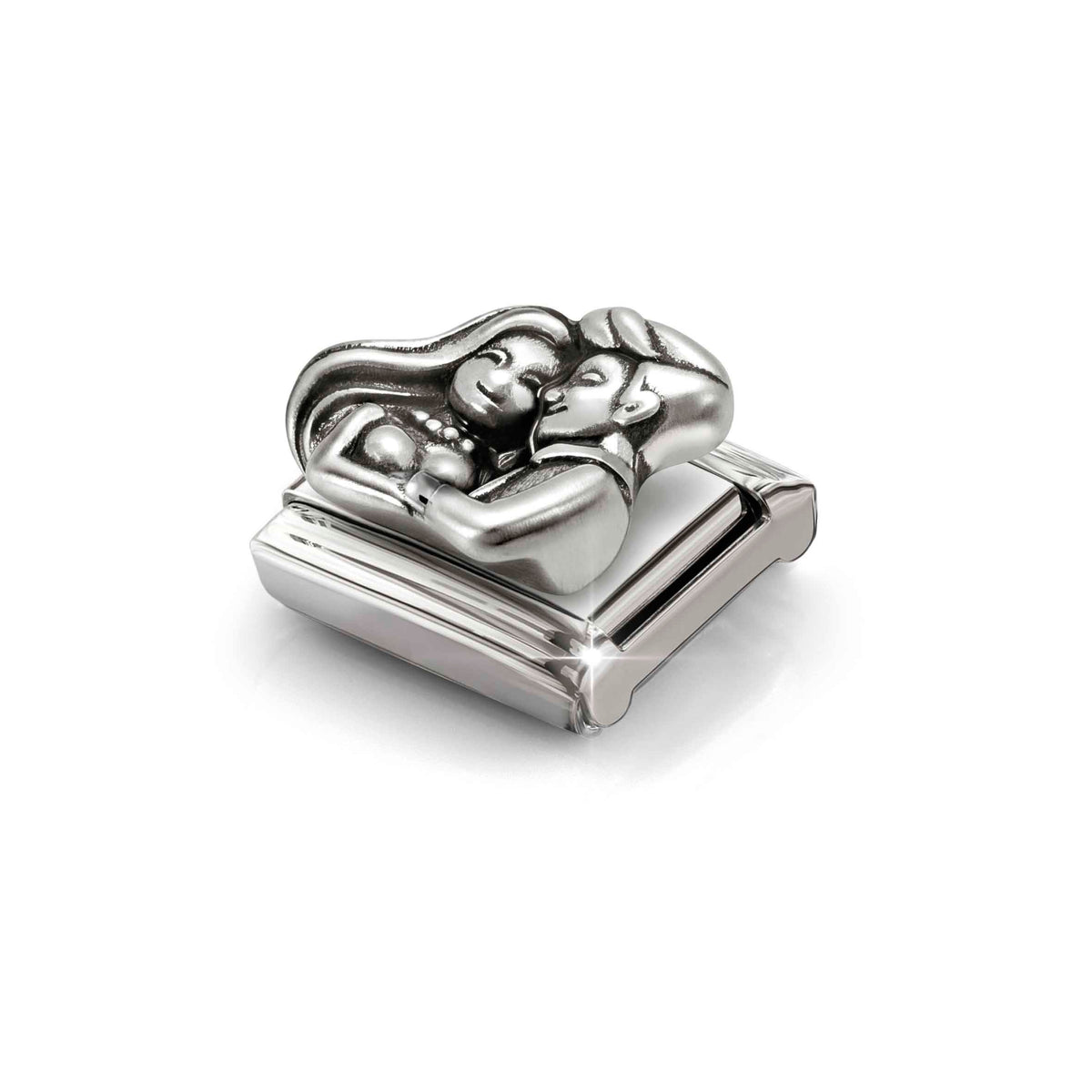 Nomination Composable Link Couple, Oxidized Silver - angle 2