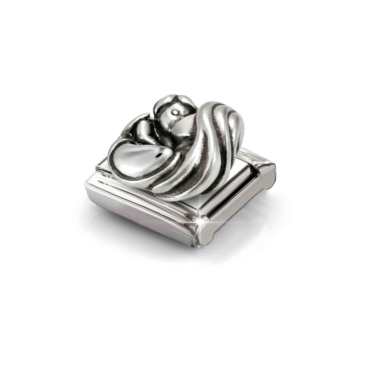 Nomination Composable Link Mother and Son, Oxidized Silver - angle 2
