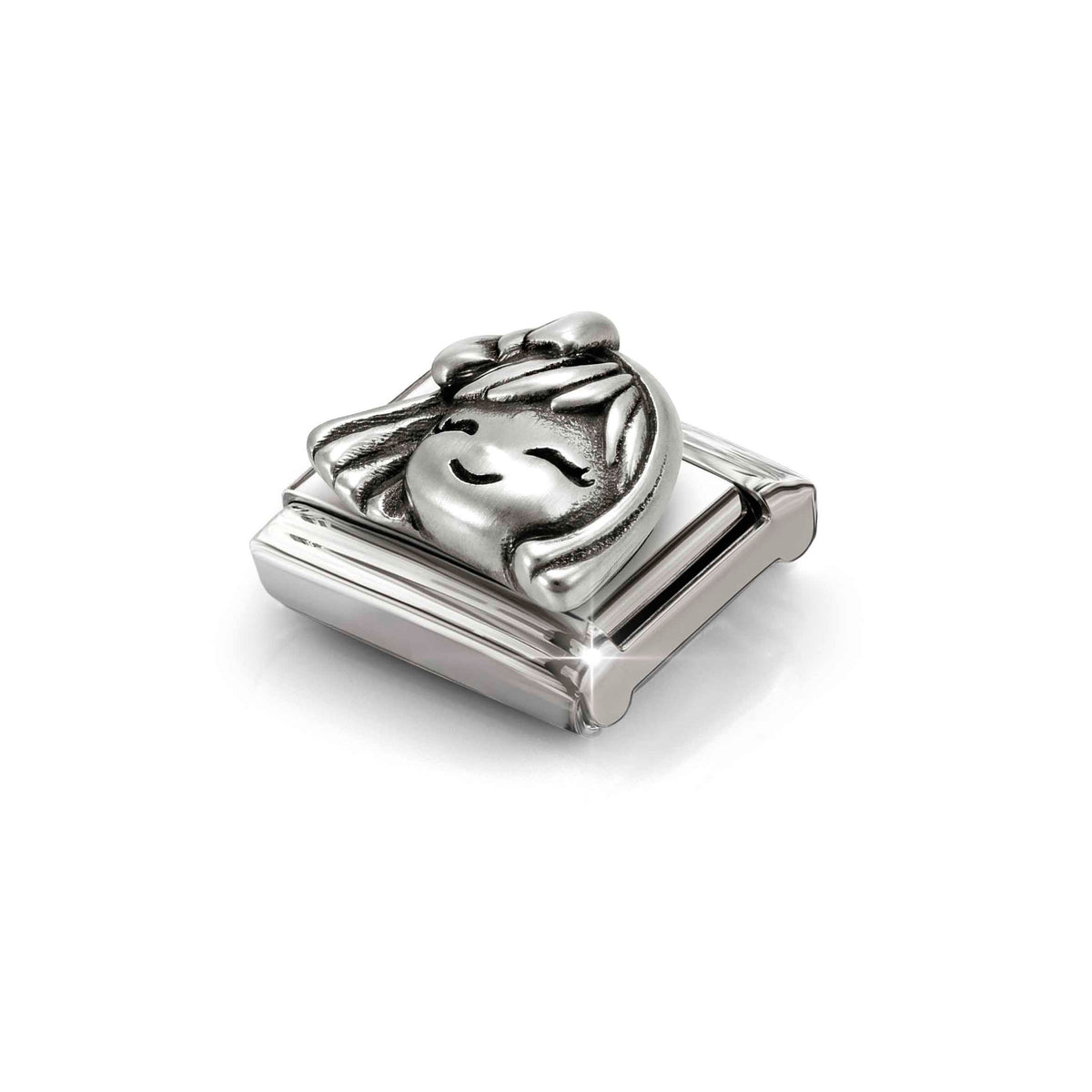 Nomination Composable Link Couple, Girl, Oxidized Silver - angle 2