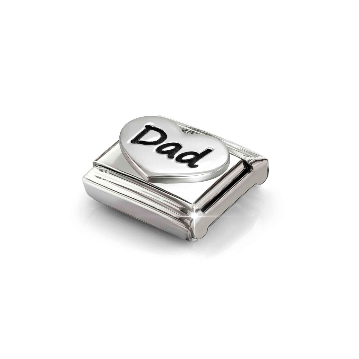 Nomination Composable Link Dad, Silver - angle 2
