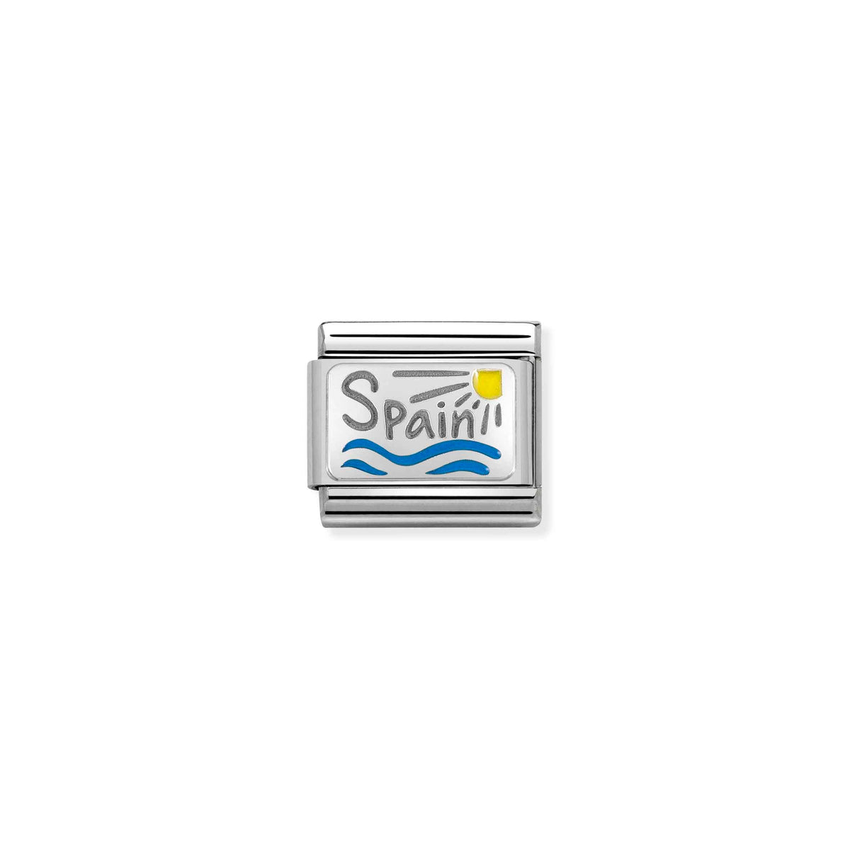Nomination Composable Link Spain, Silver & Enamel - front