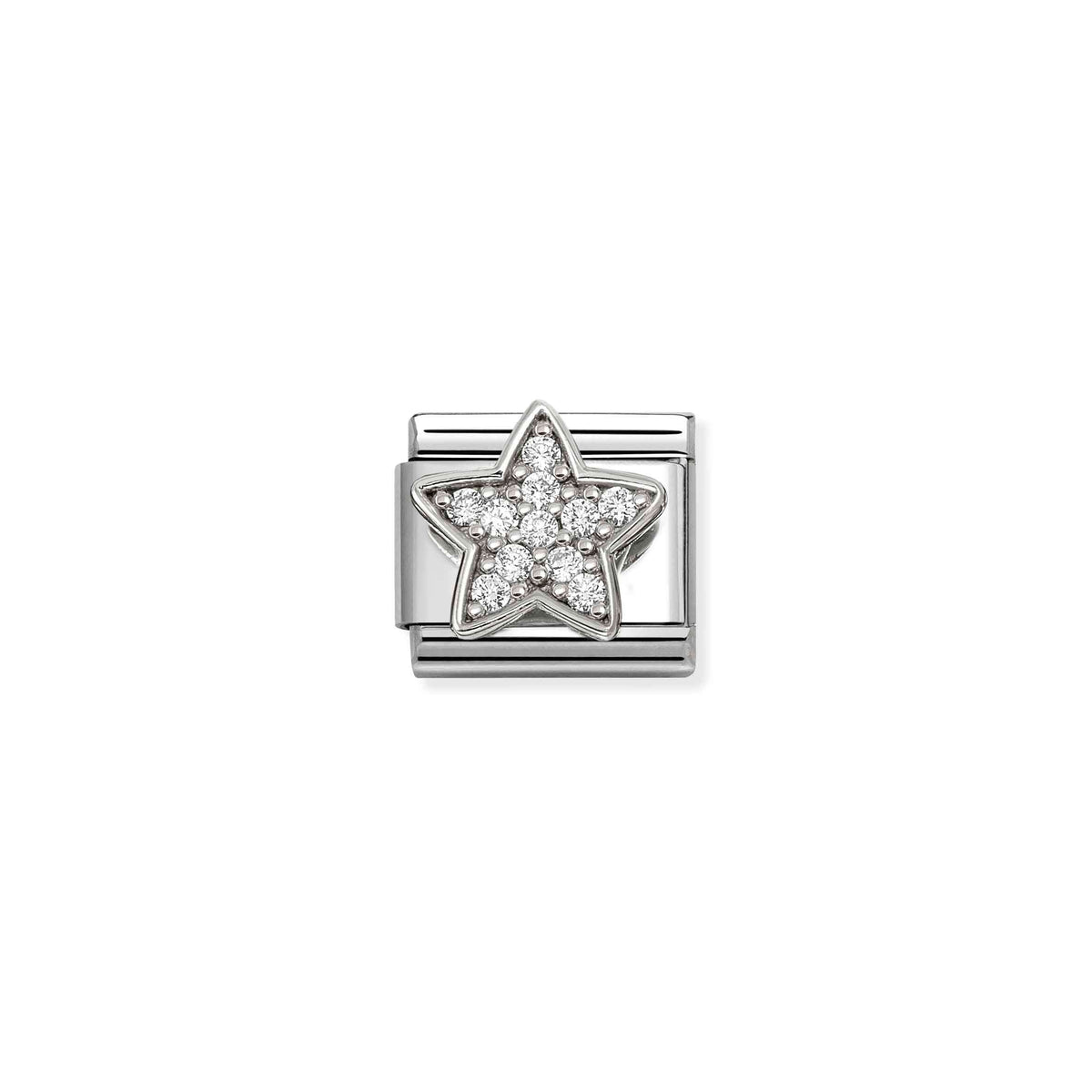 Nomination Composable Link Star with CZ, 925 Sterling Silver