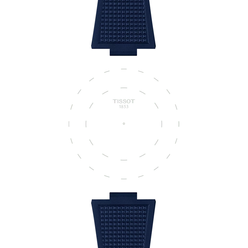 Tissot PRX 40mm Blue Rubber Watch Strap
