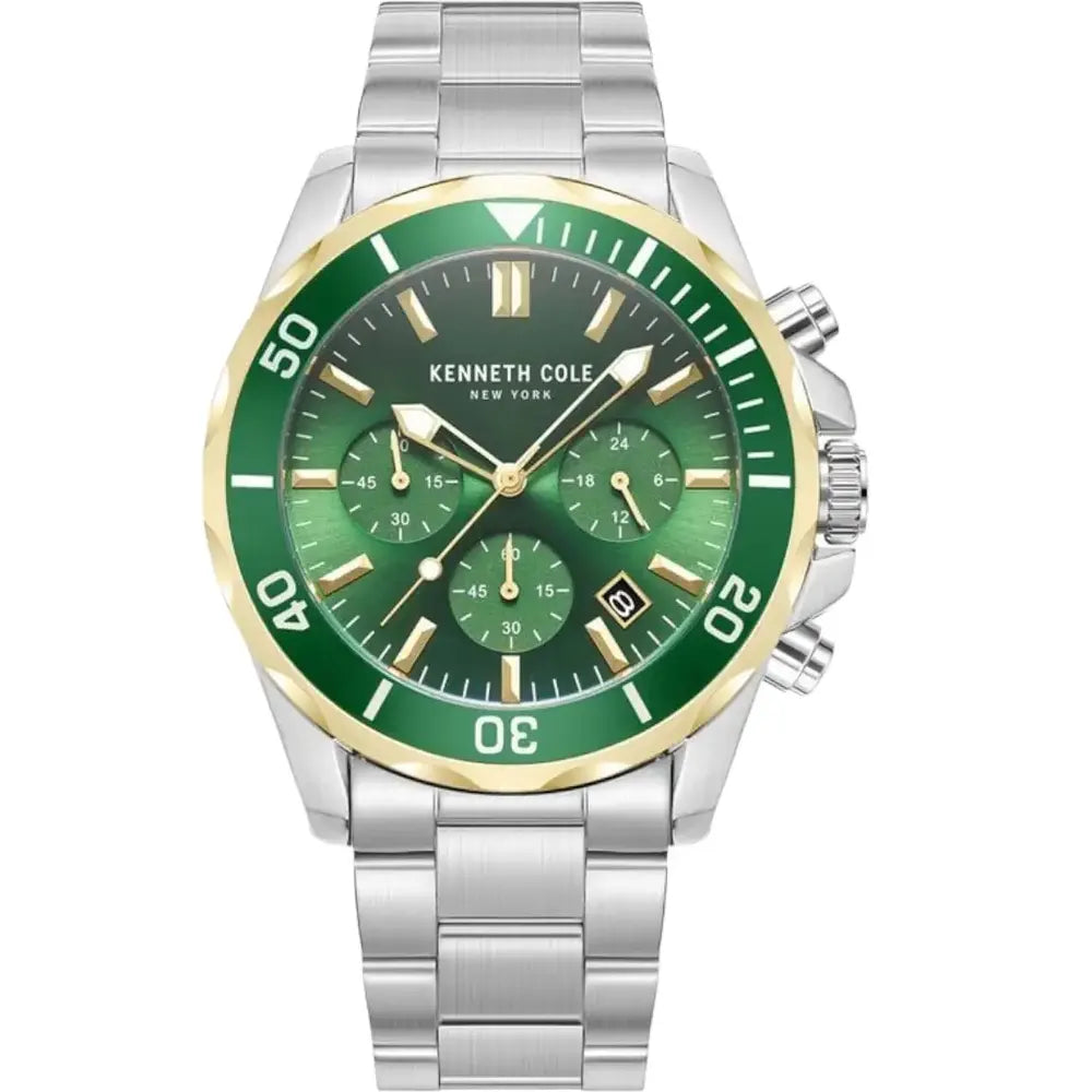 Kenneth Cole KCWGI0027102 Quartz Watch Green Dial 42 mm