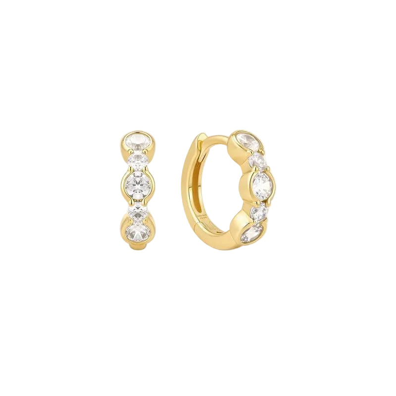 Ania Haie E076-10G Women's Hoop Earrings
