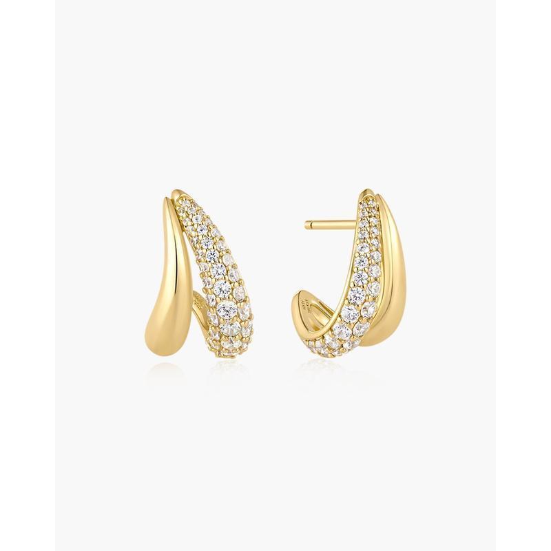 Ania Haie Duet Stud Hoop Earrings