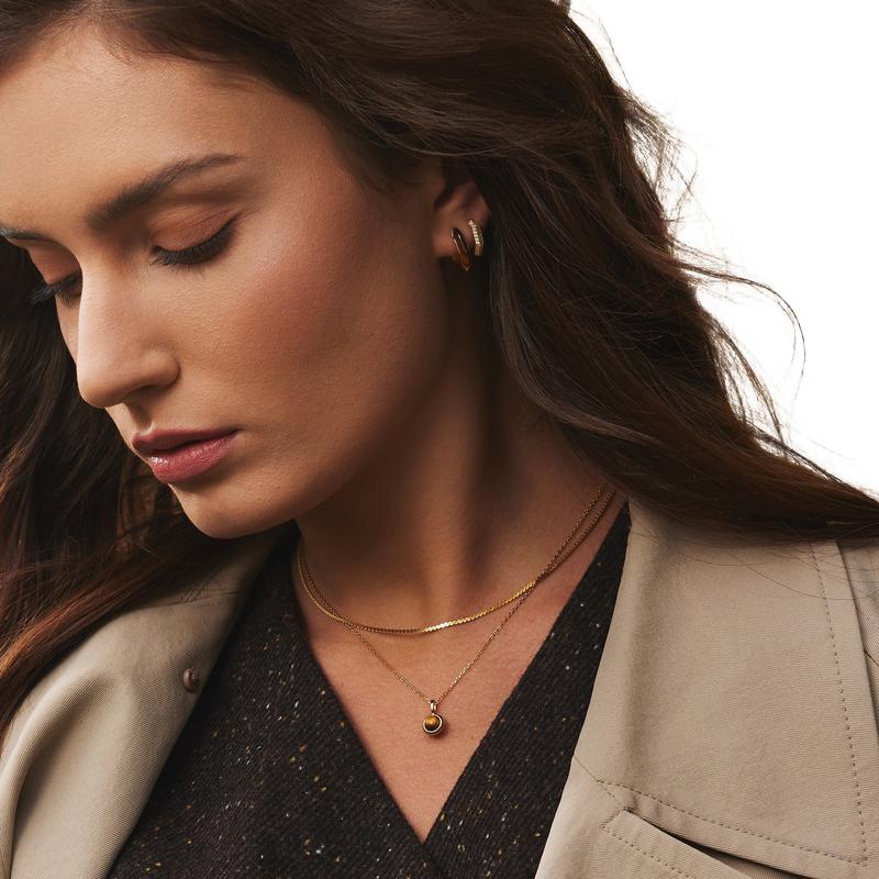 Ania Haie Elegant Gold Flat S-Link Chain Necklace