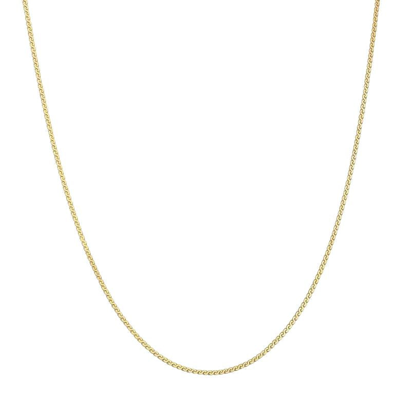 Ania Haie Elegant Gold Flat S-Link Chain Necklace