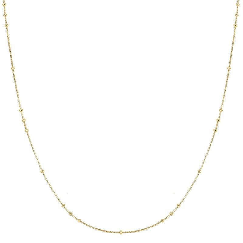 Ania Haie Elegant Gold-Plated Mini Bead Station Necklace