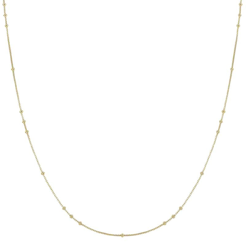 Ania Haie Elegant Gold-Plated Mini Bead Station Necklace