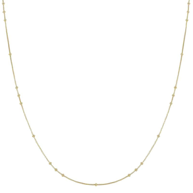Ania Haie Elegant Gold-Plated Mini Bead Station Necklace