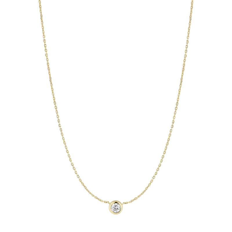 Ania Haie Elegant Gold Silver Solitaire Pendant Necklace