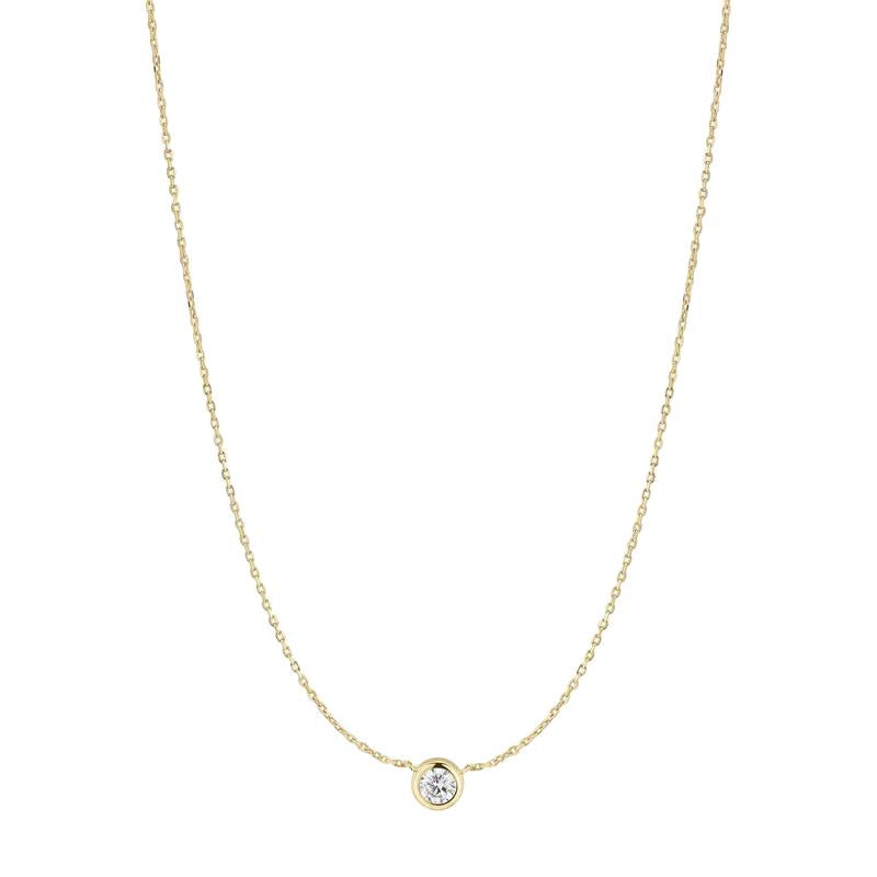 Ania Haie Elegant Gold Silver Solitaire Pendant Necklace