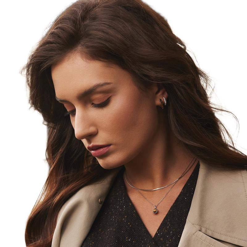 Ania Haie Elegant Silver Flat S‑Link Chain Necklace