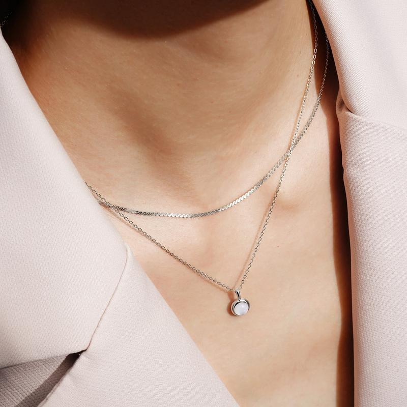 Ania Haie Elegant Silver Flat S‑Link Chain Necklace