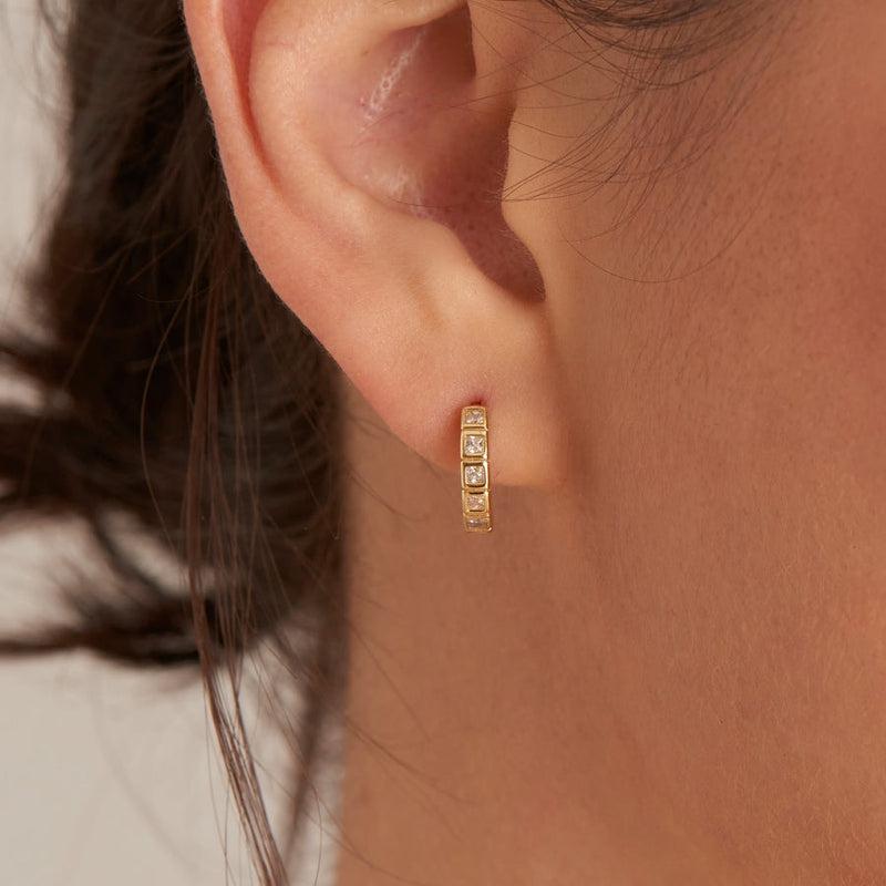 Ania Haie Glam Huggie Hoop Earrings