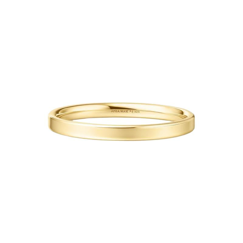 Ania Haie Gold 2mm Smooth Band
