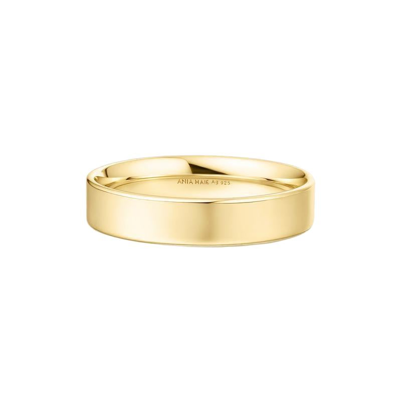 Ania Haie Gold 4mm Smooth Band