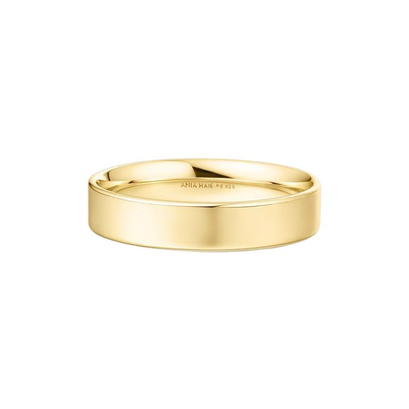 Ania Haie Gold 4mm Smooth Band