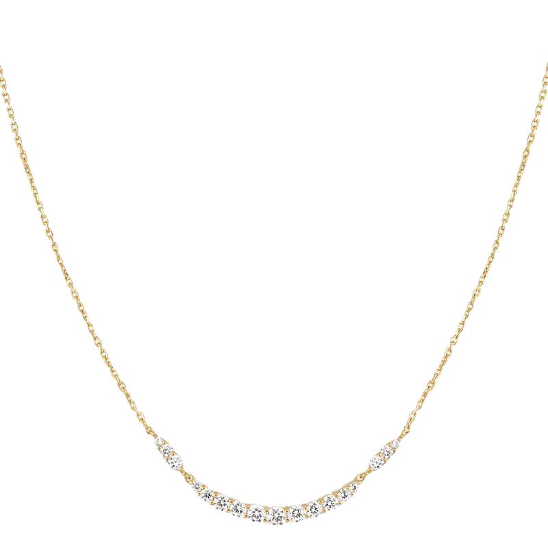 Ania Haie Gold Arc Pave Necklace