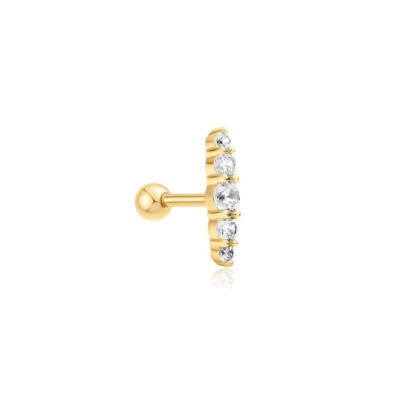Ania Haie Gold Bar Barbell Single Earring