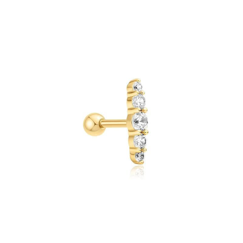 Ania Haie Gold Bar Barbell Single Earring