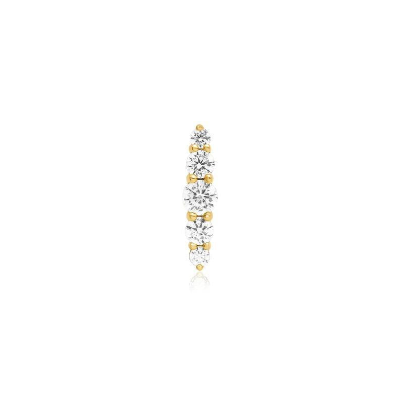 Ania Haie Gold Bar Barbell Single Earring