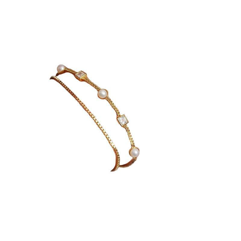 Ania Haie Gold Box Chain Bracelet