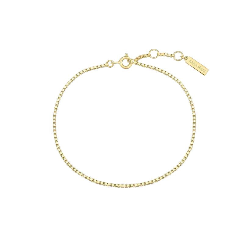 Ania Haie Gold Box Chain Bracelet