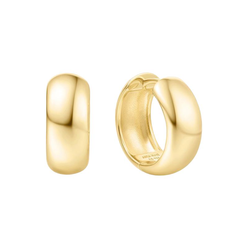 Ania Haie Gold Chubby Medium Huggie Hoop Earrings