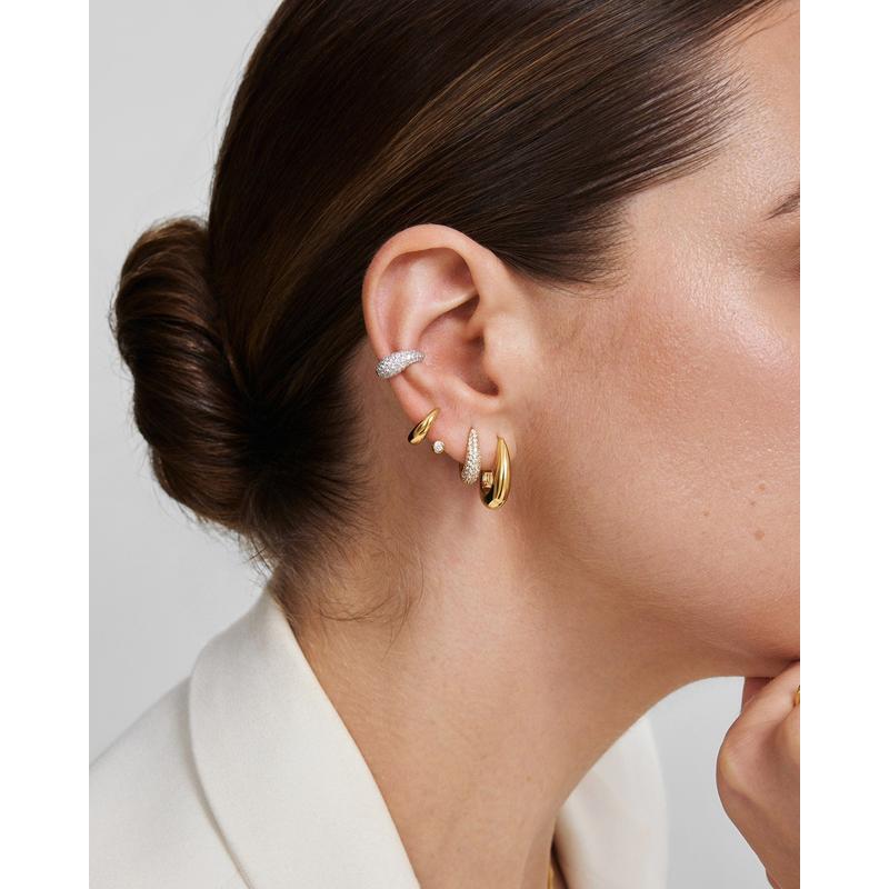 Ania Haie Gold Classic Dome Hoop Earrings