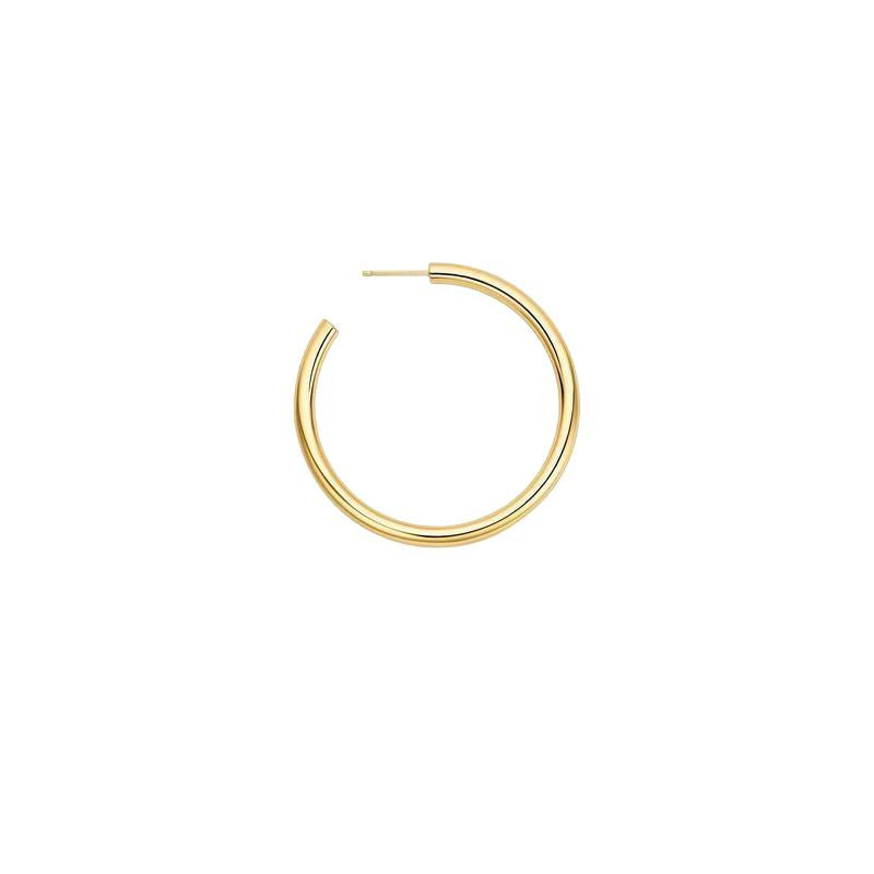Ania Haie Gold Classic Tube Large Hoop Earrings