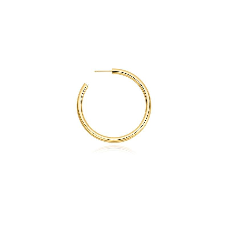 Ania Haie Gold Classic Tube Large Hoop Earrings