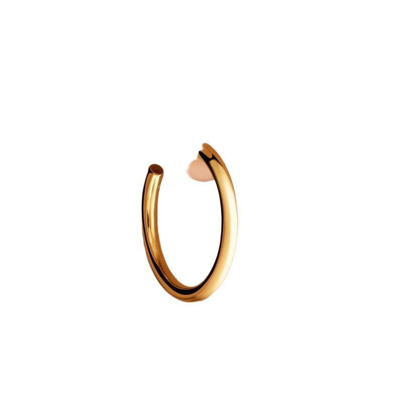 Ania Haie Gold Classic Tube Oversized Hoop Earrings