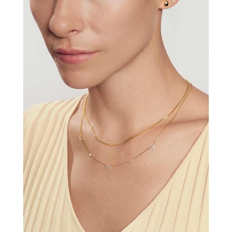 Ania Haie Gold Cluster & Single Station Necklace