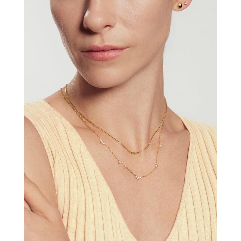 Ania Haie Gold Cluster & Single Station Necklace