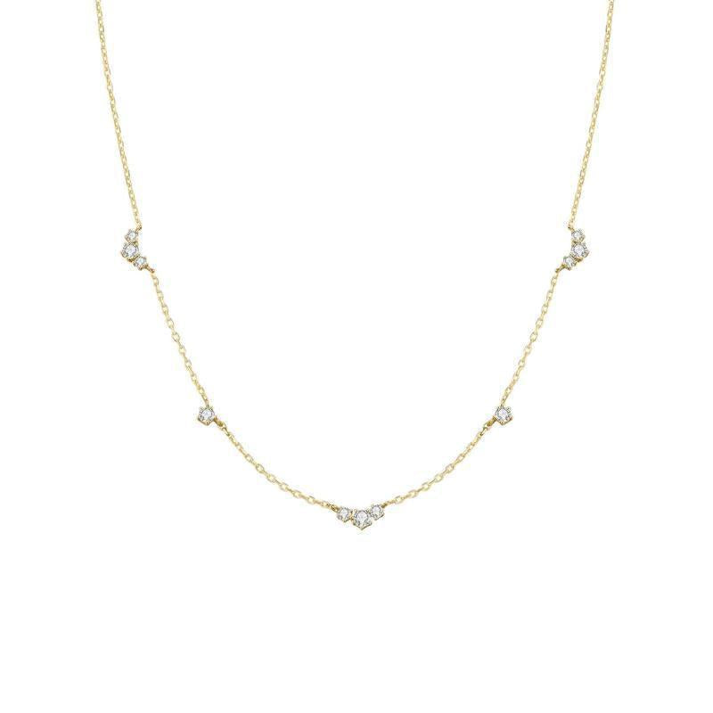 Ania Haie Gold Cluster & Single Station Necklace