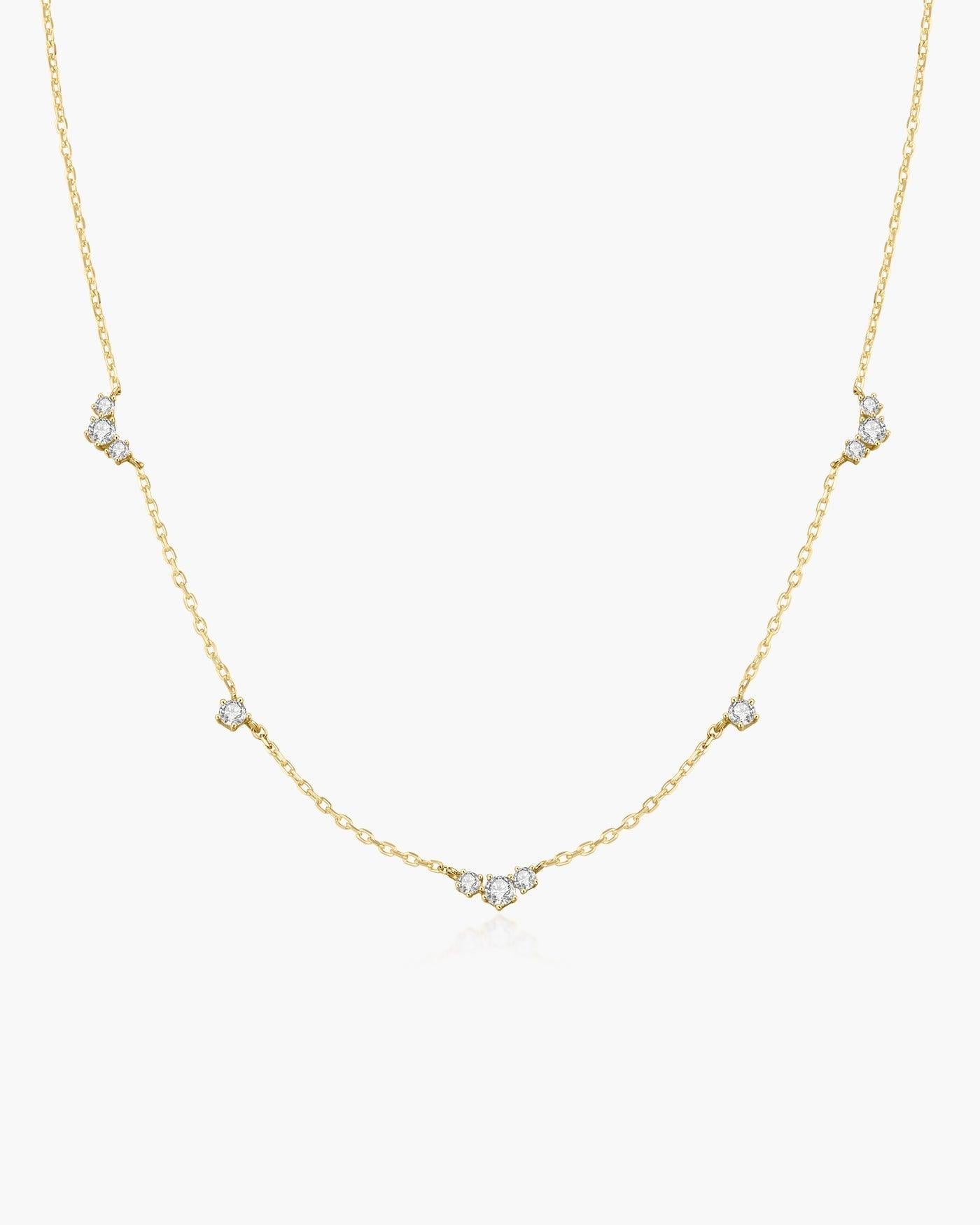 Ania Haie Gold Cluster & Single Station Necklace
