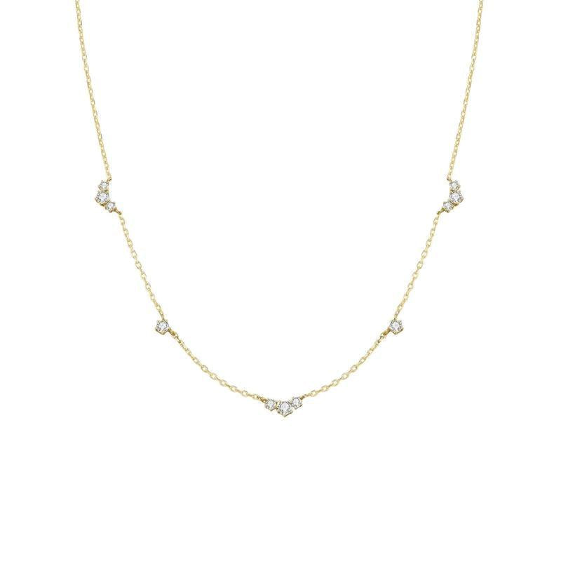 Ania Haie Gold Cluster & Single Station Necklace