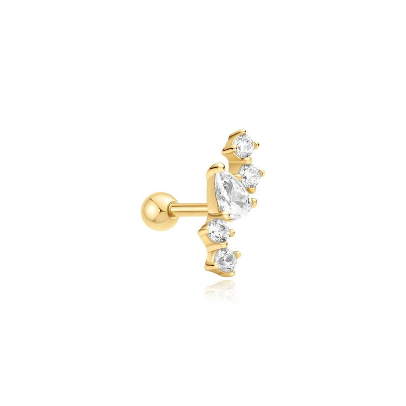 Ania Haie Gold Constellation Barbell Single Earring