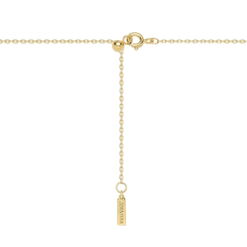 Ania Haie Gold Diamond-Cut Sunny Disc Necklace