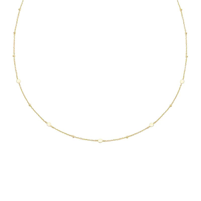 Ania Haie Gold Disc Station Necklace