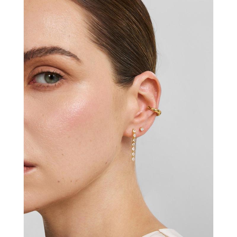 Ania Haie Gold Five-Prong Sparkle Barbell Earring
