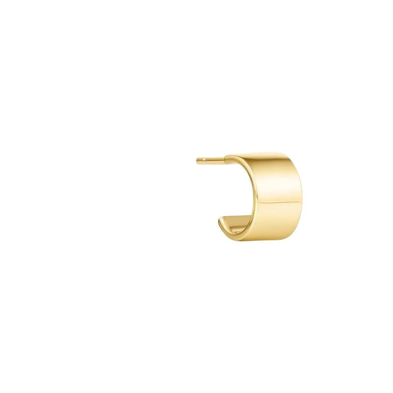 Ania Haie Gold Flat Small Huggie Hoop Earrings