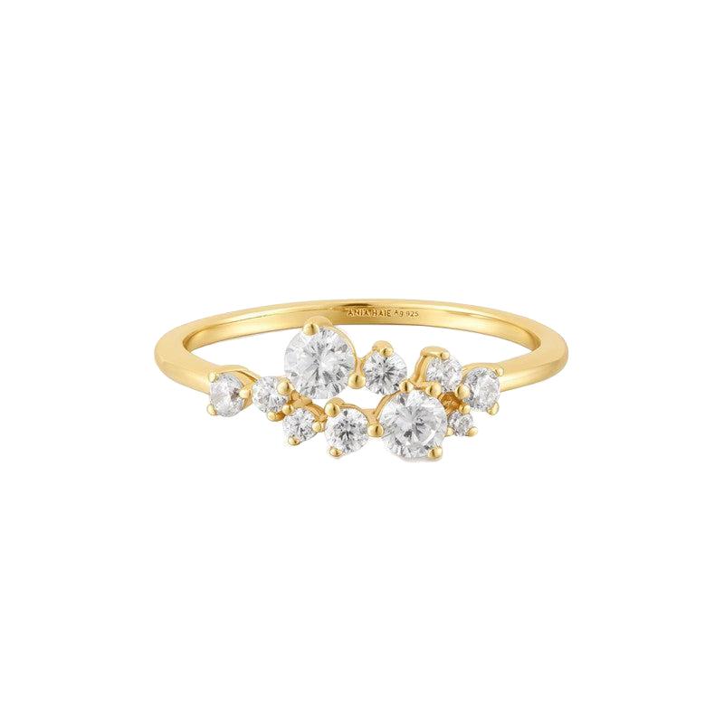 Ania Haie Gold Flower Cluster Pave Ring